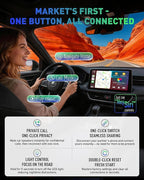 Wireless CarPlay Adapter for iPhone, 2026 Upgraded 2-in-1 Android Auto CarPlay Wireless Adapter, Convert Wired to Wireless, Fast & Stable, Plug & Play, Compatible with Factory Wired CarPlay Cars 2016+