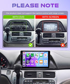 4Core 4G+128G Android 15 Car Stereo Radio for Honda Odyssey 2005-2010, Rimoody Wireless Carplay Andorid auto Mirror Link 10'' INCELL Touchscreen GPS WiFi Bluetooth 5.0 FM/RDS EQ-32 SWC Backup Camera