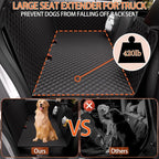 Chilino Back Seat Extender for Dogs - Large Space, Waterproof Dog Car Seat Cover for Back Seat with Hard Bottom Holds 420lbs, Upgraded Material Waterproof Pet Car Bed Dog Hammock for Car, SUV,Truck