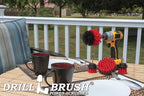 Outdoor Cleaning Supplies - Fountain and Patio Cleaning Brushes - Fire Pit - Scrub Brushes - Concrete Brush - Grout Cleaner - Granite Scrubbing Tool - Headstone Restoration Kit - Garden Statues Brush