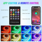 Nilight 4Pcs Car Underglow Neon Accent Strip Lights 256 LEDs RGB Multi Color DIY Sound Active Function Music Mode with APP Control and Remote Underbody Light Strips