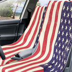 Hahafelt 2 Pack Car Seat Towel Covers with Storage Bag, 63 x 32 Inch Universal Non Slip Waterproof Sweat Protector for Car Truck, Gym Swimming Running, Machine Washable (American Flag)