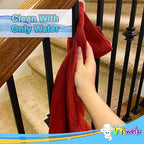 Cleaning Towel Wash-Cloth - Large 27" x 16" Microfiber Rags - Highly Absorbent, Lint Free Streak Free for House, Kitchen, Car, Window Detailing Reusable Shop Towels (6-Pack, Black)