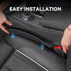2PCS Car Seat Gap Filler, Automotive Seat Organizer Fill The Gap Between Seat and Console, Universal Car Storage Box Inserts Fill The Gap Between Seat &Console for Coins Wallets Keys (Red)