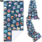 Hahafelt Car Seat Towel Covers Christmas Car Accessories Gifts Athletic Running Towel Performance Microfiber Post Workout Sweat Washable Cover Non Slip for Seat Outdoor Sport (National Park)
