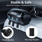 Superlit 3-in-1 Retractable Backseat Car Charger – Headrest Mount Charging Station for Uber, Lyft and Rideshare Drivers, Fast Multi USB Charging Device for Passengers Compatible with All Phones