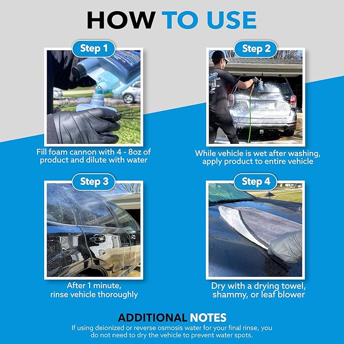Image Wash Wax Replacement Foamable – Concentrated Spray Wax & Protectant for Cars, Trucks, RVs, Boats,Ceramic & Waxed Surfaces. ((32 Fl Oz (Pack of 1)))