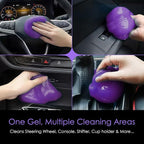 Car Cleaning Putty & Gel Slime, Reusable Cleaning Putty for Car Interior, Air Vents, Dashboard & Keyboard, No Residue Auto Detailing Gel (Lavender Scent)