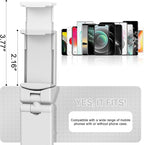 Perilogics Airplane Phone Holder Mount Universal in Flight Hands Free Viewing with Multi-Directional Dual 360 Degree Rotation (White)
