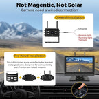 Wireless Backup Camera for Truck RV, HD IPS 7" Monitor, Digital Wireless Camera System + IP69 Waterproof IR Night Vision, 10-Min Easy Install, 1080P Rear View Camera for Car, Van, Trailer and Camper