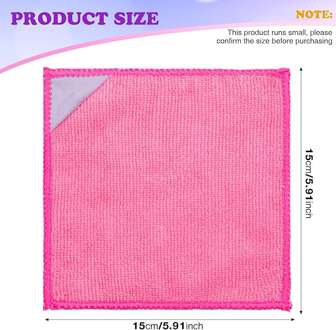 Gersoniel 16 Pcs Magnetic Cleaning Cloth Dry Erase Reusable Magnetic Microfiber Whiteboard Cleaning Cloth Towel for Dry Erase Board Whiteboard Classroom Home Office (Multiple Colors,6 x 6 Inch)