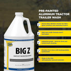 Zep Big Z Heavy Duty Tuck and Trailer Wash - 1 Gallon (Case of 4) - 37024