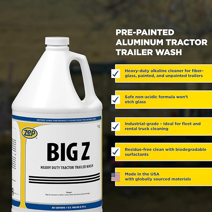 Zep Big Z Heavy Duty Tuck and Trailer Wash - 1 Gallon (Case of 4) - 37024