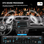 Dasaita 8GB+256GB Car Stereo for Jeep Renegade 2015-2022, Wireless CarPlay & Android Auto, Android 13 GPS Navigation, Plug & Play Off-Road Head Unit, Voice/Knobs Control, 9 Inch QLED Screen