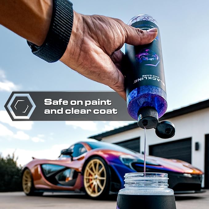 Blackline Automotive Extreme Foaming Car Shampoo - Extreme Ultra Foam Perfect for Ceramic Coatings - Compatible with Foam Cannon for Pressure Washer (16 FL Oz, JDM Squash)