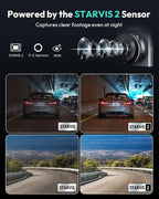 BOTSLAB 4K Dual Dash Cam Front and Rear [2026 Upgraded], STARVIS 2 Sensor, 64GB Card Included, Voice Control, 5GHz WiFi Dashcam Front and Rear Camera, Built in GPS, WDR Night Vision, 24H Parking Mode