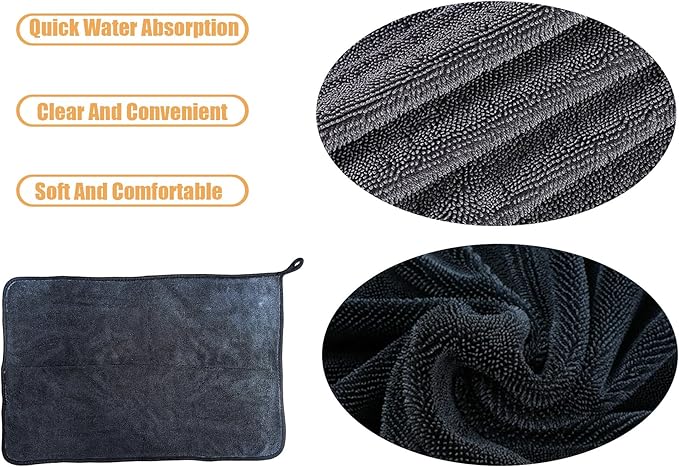 Shiny Wipes Shower Cleaning Cloth,3Pcs Microfiber Car Drying Towel,Car Cleaning Cloth,The Thinywipe for Cleaning. (15.74 * 15.74INCH)