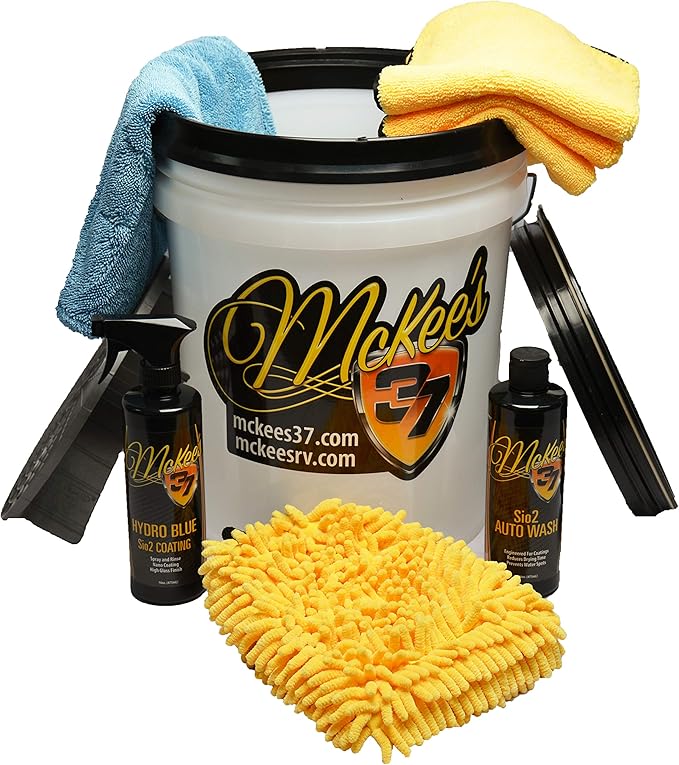 McKee's 37 Ceramic Coating Maintenance Wash Bucket Kit (Clean, Enhance, Renew Protection)