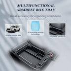 BIBIBO 2Packs for 2026 Subaru Outback Center Console Organizer 2026 Subaru Outback(Premium,Limited,Touring,Wilderness,Limited XT,Touring XT) Console Insert Tray +Silicone Wireless Charging Mat