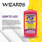 Wizards Car Wash - Super Concentrated Car Wash Soap - No Salt Biodegradable Car Wash Soap With Thick Foam - Exterior Care Products For Marine Use - Foam Cannon Soap For Car Washing Supplies - 16 oz