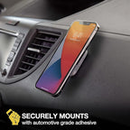 Scosche MP2FM-XCES0 MagicMount Pro2 Universal Flush Magnetic Cell Phone Car Mount Kit Compatible with MagSafe, iPhones, Galaxy, Pixel & All Smartphones