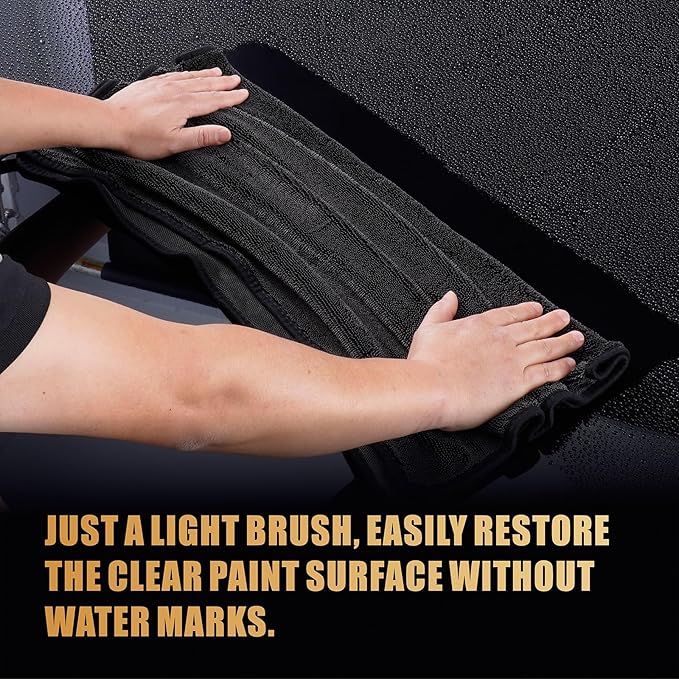 2-Pack Microfiber Car Drying Towel – Extra Large 24” x 36”, Streak-Free, Scratch-Free, and Ultra-Absorbent for Effortless Car Detailing
