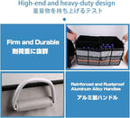 Car Trunk Organizer, Cargo Organizer SUV Trunk Storage Non Slip Bottom Waterproof Collapsible Durable Multi Compartments-(Standard,Gray)