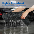 HOMEXCEL Professional Car Drying Towel (24"x 16") with Twisted-Loop Technology, 1200GSM for a Streak-Free Finish – Microfiber Towels for Cars, Trucks, SUVs, RVs and Motorcycles, 2 Pack