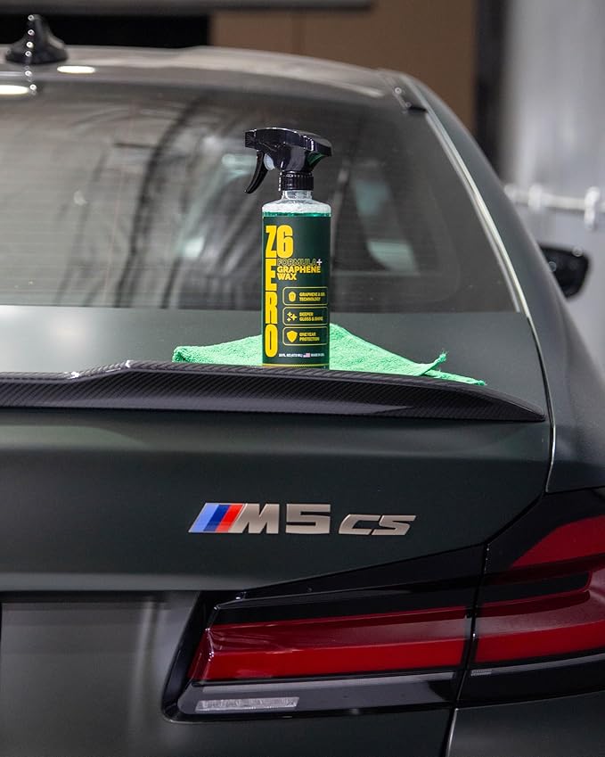 ZER06 Ceramic Graphene Spray Coating for Cars – High Gloss Paint Protection, Hydrophobic Ceramic Wax with Graphene for Long-Lasting Shine and Protection (16 oz) (1 GALLON)