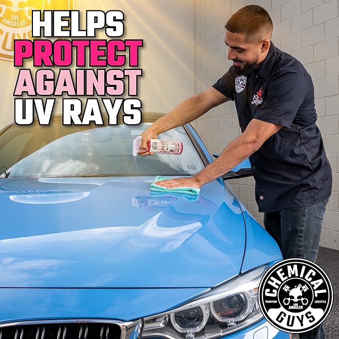 Chemical Guys WAC_202_16 Speed Wipe Quick Detailer, Safe for Cars, Trucks, SUVs, Motorcycles, RVs & More, 16 fl oz, Cherry Scent (Pack of 2)