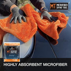 Suds Lab Large Microfiber Drying Towel (24 in x 35 in) Car Exterior Cleaning and Detailing Cloth, Safe On Plastic Trim, Glass, Carbon Fiber, Paint