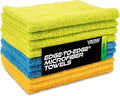 VIKING Microfiber Cloth for Car or Home 10 Pack, Edgeless Towel for Interior and Exterior Car Detailing, Multi-Purpose, Reusable Towels, Assorted, 12 Inch x 16 Inch