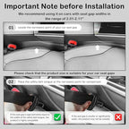 2PCS 2026 Upgraded Car Seat Gap Filler Organizer,Deepened 2-in-1 Car Gap Seat Filler with Storage Slots & Reserved Charging Hole,Universal in Between Cars Seats Catcher