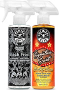 Chemical Guys AIR_302 Black Frost Scent and Signature Scent Combo Pack, Great for Cars, Trucks, SUVs, RVs, Home, Office & More (2-16 Fl Oz Items)