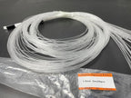 AZIMOM PMMA Plastic 50pcs*0.04in*6.5ft Fiber Optic Cable Strands End Glow Roll Bunch Fiber String for Star Sky Roof Ceiling Decoration All Kind LED Light Engine Driver