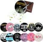 Maicican 12PCS Customizable Car Air Freshener Vent Clip, Pop Singer Album Cover Record Player Shape, Music Lover Gifts. (Fashion)