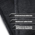 24"x36" Car Drying Towel, 1400GSM Microfiber Towel for Cars, Twisted-Loop Drying Towel Car Detailing, Double Sided Super Absorbent, No Water Spots, Label-Free Design Car Towel