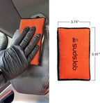 Suds Lab DS Detailing Scrub Sponge – Microfiber Scrub Pad for Car Detailing, Two Textures for Polishing & Scrubbing, Durable & Absorbent, Multi-Surface Use, Washable & Reusable – 6 Pack, Orange
