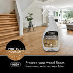 WOCA Denmark Oil Refreshing Soap Spray Natural – Ready-to-Use Cleaner & Rejuvenator for White Oiled Wood Floors | Plant-Based, Food Contact Safe | Cleans, Re-oils, Protects & Maintains Matte Finish