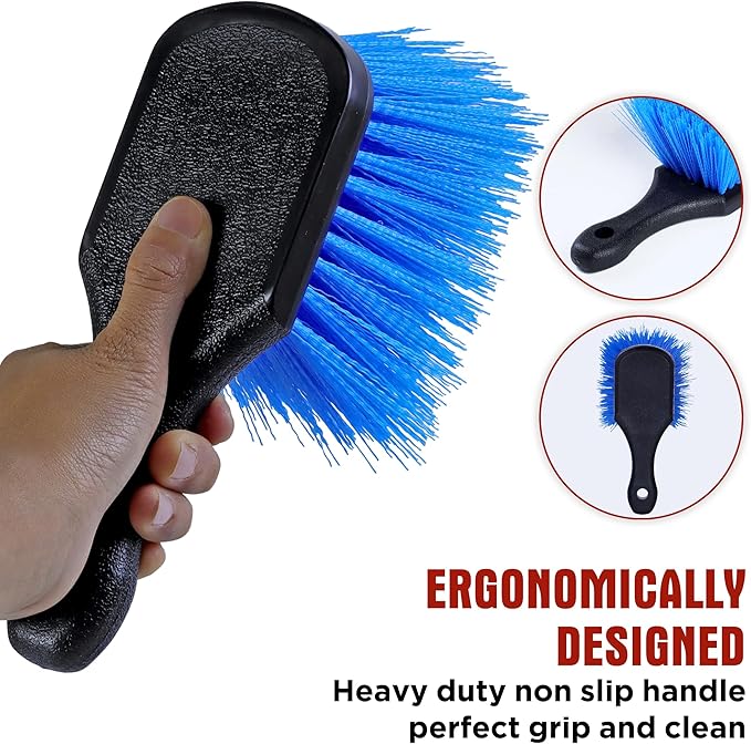 TAKAVU Wheel Tire Brush (Stiff Bristle)