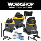 WORKSHOP Wet/Dry Vacs Shop Vacuum Accessories WS25022A Extra Long Hose Attachment, 2-1/2-inch x 20-feet Locking Hose for Wet Dry Shop Vacuum Cleaners
