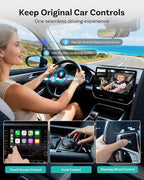 OTTOCAST Cabin Care Baby Car Camera 2026,Uses Your Car's Built-In Screen,No Extra Screen Needed,Split Screen for CarPlay and Baby View,No-Glow Night Vision,Plug&Play,150°Wide Angle(No Android Support)