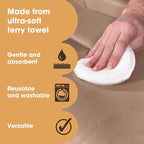 Furniture Clinic Leather Applicator Sponges | 2 Microfiber Cloth Applicator Pads for Cleaning Leather, Applying Wax, Balms, Oils & More