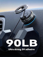 JOYROOM Magsafe Car Mount, Car Mount for iPhone with Strong Magnet, 360° Metal Strut Vacuum Suction Cup Phone Mount for iPhone 17 Air Pro Max/16 15 14 13 12 Series& Android Magsafe Case, Dark Blue