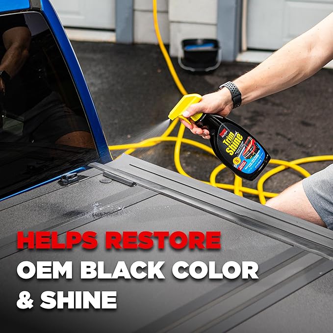 Stoner Car Care 92034 Trim Shine – Black Trim and Plastic Restorer for Cars – Vinyl and Plastic Trim Protectant Coating for Interior and Exterior Use – Water-Based Formula – 22 fl oz