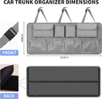 Car Trunk Organizer and Storage, Large Capacity Backseat Hanging Storage Accessories, Backseat Car Organizer for SUV/MPV/Truck (Dimgrey)