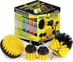 Bath Mat Scrubber - Shower Curtain - Cleaning Supplies - Grout Cleaner - Drill Brush Spin Scrubber Kit - Clean Sinks, Shower Stalls, Bathtub, Bidet, Toilet, Tile, Carpet, and Flooring - Bathroom Rugs
