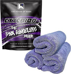 The Diva Rinseless V2 Car Drying Towel-16x20 inches, 1200 GSM Microfiber Twist Loop, Premium Korean Quality, Suede Edge Towel for Auto Detailing, Paint Safe, Purple - 3 Pack