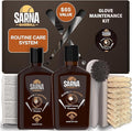 SARNA BASEBALL Glove Maintenance Kit, 5-Piece – Clean, Soften, & Break in Gloves Faster – Baseball Glove Cleaner, Conditioner, Brushes & Microfiber Cloth – Trusted Leather Cleaner and Conditioner Kit