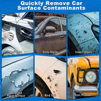 KUNAL 1 PCS Clay Towel Auto Detailing & 1 PCS Car Wash Clay, Microfiber 12in*12in Towel for Cleaning & Release of Paint Contaminants, Road Grime, Light Overspray, Debris